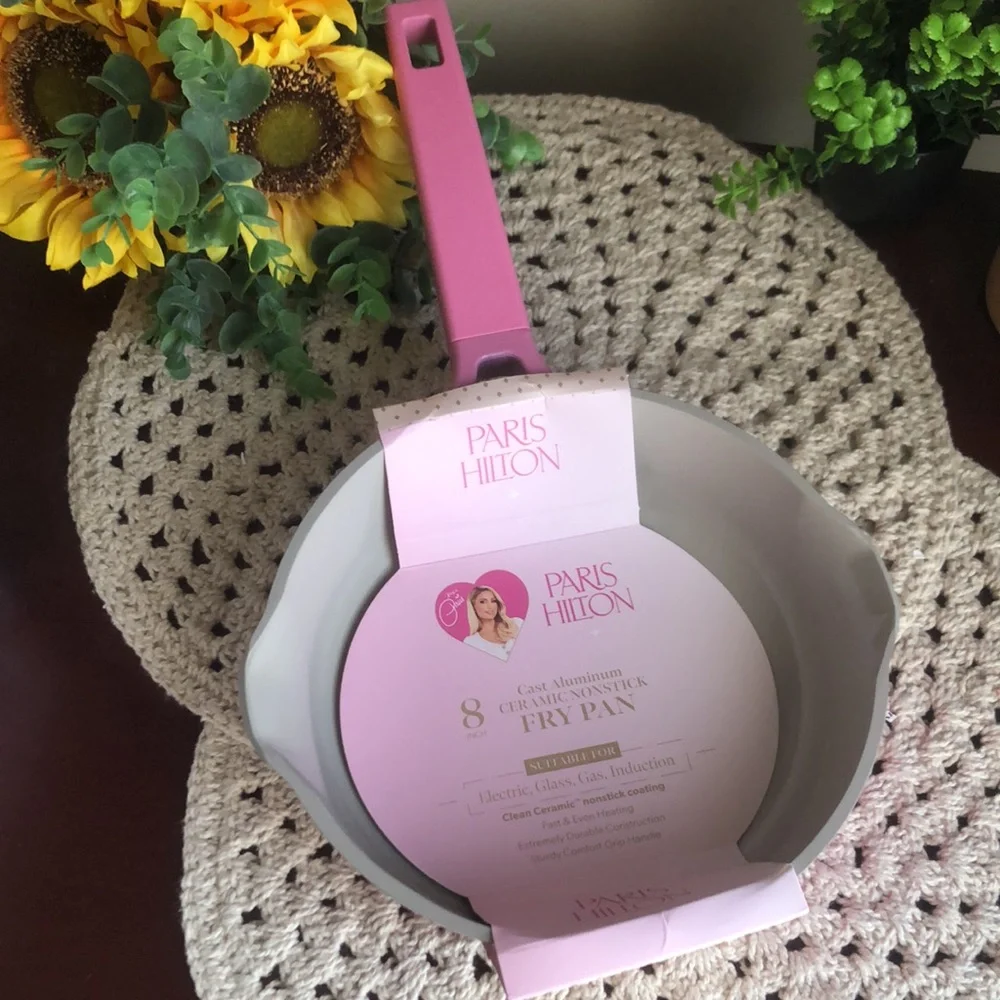 Paris Hilton Pink 8” Fry Pan Ceramic Nonstick